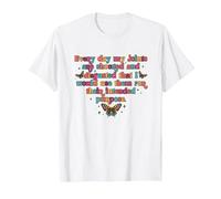 Every Day My Joints Shocked & Disgusted Rheumatoid Arthritis T-Shirt, Men, White, 3X-Large