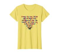 Every Day My Joints Shocked & Disgusted Rheumatoid Arthritis T-Shirt, Women, Lemon Yellow, Small