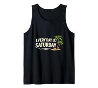 Every Day Saturday Funny Retirement Celebration Free Casual Tank Top