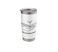 Every Day Should Be Library Day Book Lover Bookworm Reading Stainless Steel Insulated Tumbler