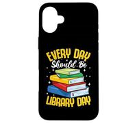 Every Day Should Be Library Day Case for iPhone 16 Plus