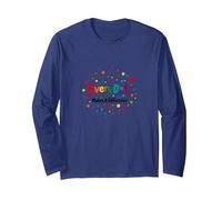 Every Dot Makes A Difference Inspirational Quote Long Sleeve T-Shirt, Adult Unisex, Navy, L