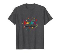 Every Dot Makes A Difference Inspirational Quote T-Shirt, Men, Dark Heather Grey, L