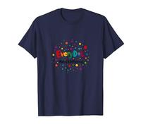 Every Dot Makes A Difference Inspirational Quote T-Shirt, Men, Navy, 6XL