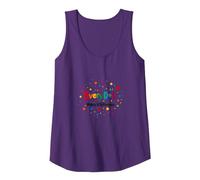 Every Dot Makes A Difference Inspirational Quote Tank Top, Women, Purple, L