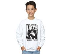 Every Fairy Tale Needs A Villain Sweatshirt Disney White 7-8 Years