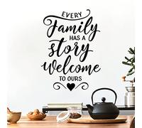 Every Family has a Story, Welcome to Ours - Family Decal Wall Sticker [Medium] [Black]