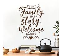 Every Family has a Story, Welcome to Ours - Family Decal Wall Sticker [Medium] [Chocolate]