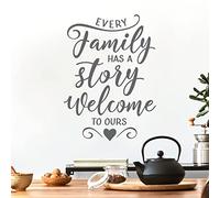 Every Family has a Story, Welcome to Ours - Family Decal Wall Sticker [XLarge] [Dark Grey]