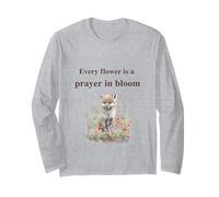 Every Flower is a Prayer in Bloom Spiritual Nature Design Long Sleeve T-Shirt