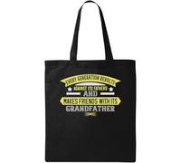 Every Generation revolts Against its Fathers Slogan Natural Ecological Cotton Tote Bag Black