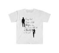 Every Girl Needs A Little Rip in Her Jeans T Shirt A Little Beth in Her Soul Tee 2 White M