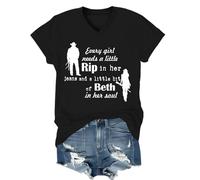 Every Girl Needs A Little Rip in Her Jeans V-Neck Shirt, Every Girl Needs A Little Rip in Her Jeans Shirt, Unisex Black