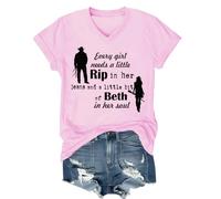 Every Girl Needs A Little Rip in Her Jeans V-Neck Shirt, Every Girl Needs A Little Rip in Her Jeans Shirt, Unisex Pink