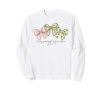 Every Good Gift from Above Bows Faith St Patricks Day Sweatshirt