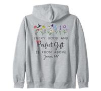 Every Good Perfect is From Above Bible God Quote James 1:17 Zip Hoodie