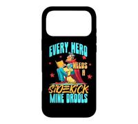 Every hero needs a sidekick. Mine drools. Case for iPhone 17 Pro Max