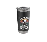 Every Hike is Better with A Tail Wag Dog Hiking Stainless Steel Insulated Tumbler