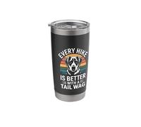 Every Hike is Better with A Tail Wag Dog Hiking Stainless Steel Insulated Tumbler