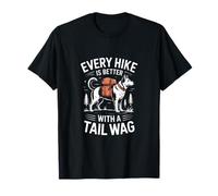 Every Hike is Better with A Tail Wag Dog Hiking T-Shirt
