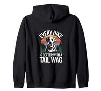 Every Hike Is Better With A Tail Wag Dog Hiking Zip Hoodie