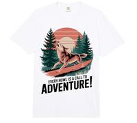 Every Howl is A Call to Adventure Wolf Comfort Colors Adult Heavyweight T-Shirt