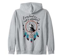 Every Howl is a call to adventure Wolf Zip Hoodie