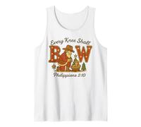 Every Knee Shall Bow Philippians 2:10 Western Nativity Tank Top