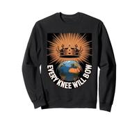Every Knee Will Bow Philippians 2 Crown and Earth Sweatshirt
