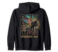 Every Life Bears His Image Genesis 1:27 Zip Hoodie