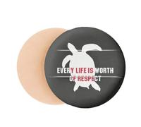 Every Life Is Worth Of Respect Air Cushion Makeup Foundation Sponge Powder Puff