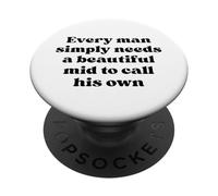 Every Man Simply Needs a Beautiful Mid to Call His Own Black PopSockets Adhesive PopGrip
