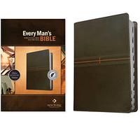 Every Man's Bible NLT (Leatherlike, East-West Grey, Indexed)