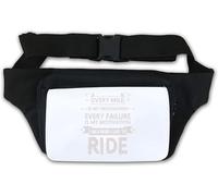 Every Mile is My Destination Every Failure is My Motivation Waist Bag Fanny Pack White