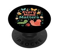 Every Mind Matters Cute Bugs Mental Health Support PopSockets Adhesive PopGrip