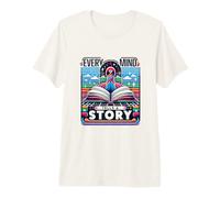 Every Mind Tells A Story Autism Neurodiversity Support Premium T-Shirt