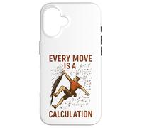 Every Move Is A Calculation Rock Climbing Funny Climber Math Case for iPhone 16