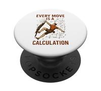 Every Move Is A Calculation Rock Climbing Funny Climber Math PopSockets Adhesive PopGrip