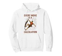 Every Move Is A Calculation Rock Climbing Funny Climber Math Pullover Hoodie