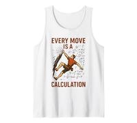 Every Move is A Calculation Rock Climbing Funny Climber Math Tank Top