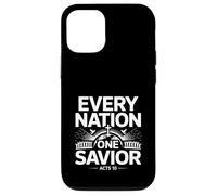 Every Nation One Savior Acts 10 Gospel Unity Message Case for iPhone 12/12 Pro
