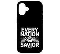 Every Nation One Savior Acts 10 Gospel Unity Message Case for iPhone 16