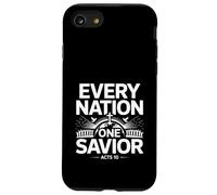 Every Nation One Savior Acts 10 Gospel Unity Message Case for iPhone SE (2020) / 7 / 8