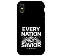 Every Nation One Savior Acts 10 Gospel Unity Message Case for iPhone X/XS