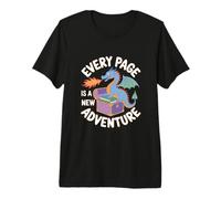 Every Page is A New Adventure Dragon Premium T-Shirt