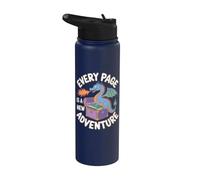 Every Page is A New Adventure Dragon Stainless Steel Insulated Water Bottle