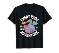 Every Page is A New Adventure Dragon Value Graphic T-Shirt