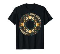 Every Phase is Progress Moon Phases Design T-Shirt