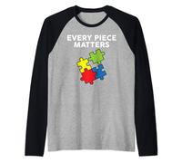 Every Piece Matters Autism Awareness Special Needs Raglan Baseball Tee
