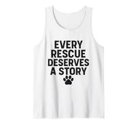 Every Rescue Deserves a Story. Vintage, Pet, Love. Tank Top